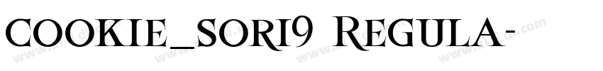 cookie_sori9 Regula字体转换